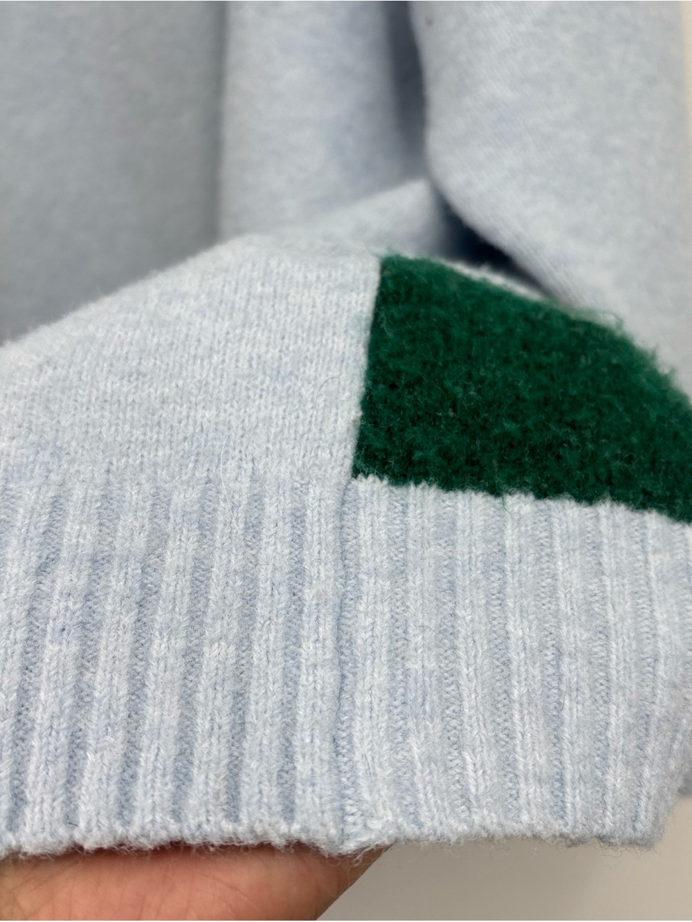 Sz XXL Old Navy Light Blue Scenic Forest Christmas vibes Crewneck Sweater used - Picture 5 of 15